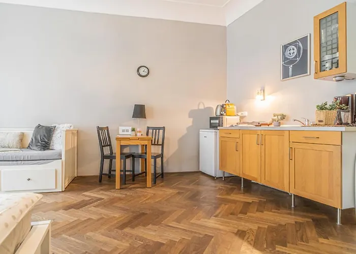 Bright Close To Charles Bridge And Castle דירה פראג